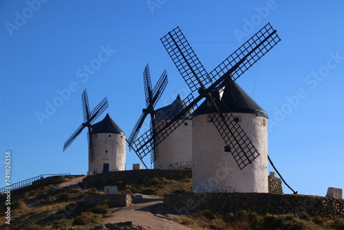 Ancient Windmills in Consuegra, Spain