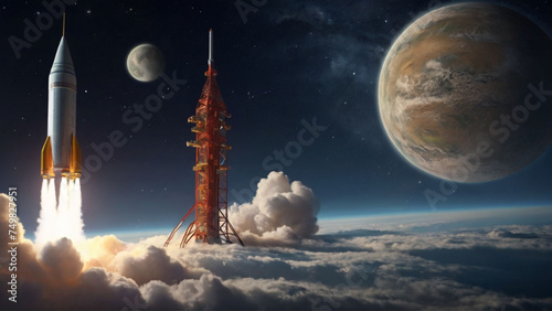 Witness the power of your creativity as it propels a rocket towards the future of successful business ventures.