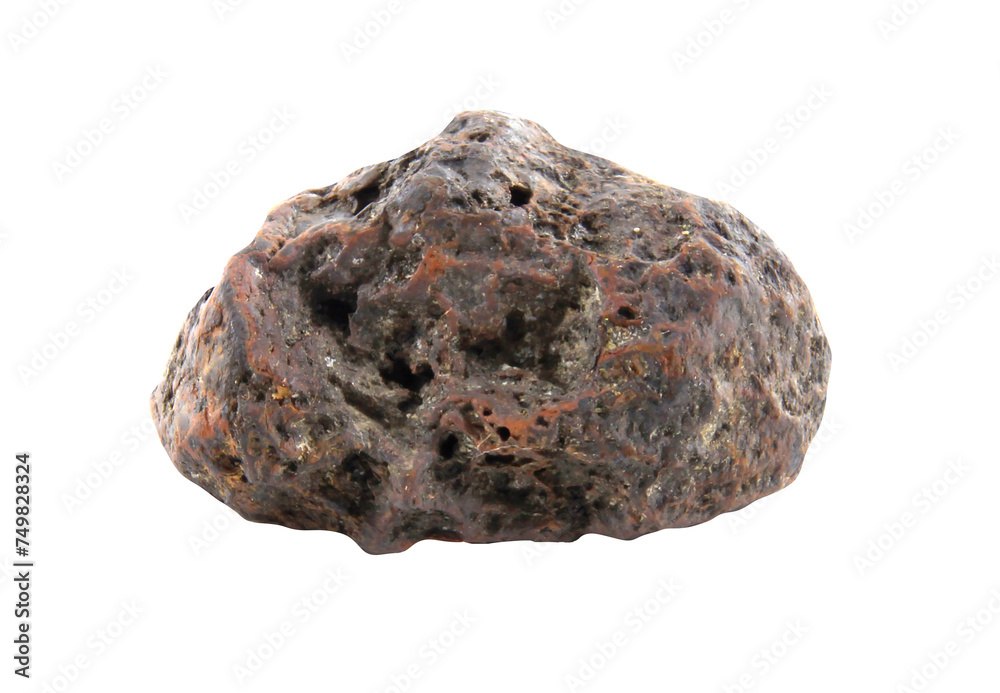 The rocks are uneven, old and dirty isolated on white background.Selection focus. The rocks are uneven, old and dirty isolated on white background.Selection focus.