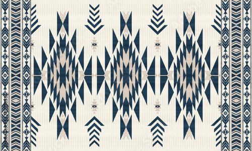 American tribal ethnic native pattern.Traditional Navajo,Aztec,Apache,Southwest and Mexican style fabric pattern.Abstract vector motifs pattern.For fabric,clothing,blanket,carpet,woven,wrap,decoration