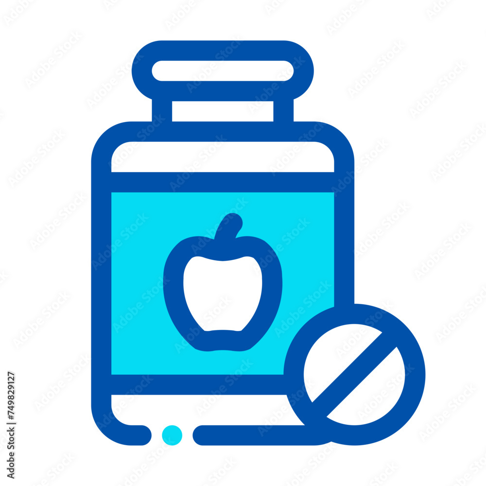 Obraz premium Vitamin Mixed Icon
