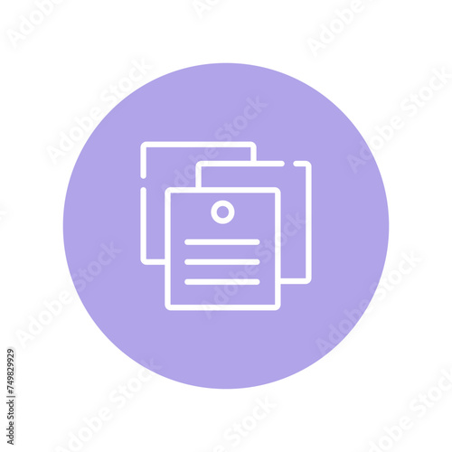 Documents icon stock vector illustration