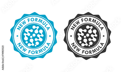 New formula design logo template illustration