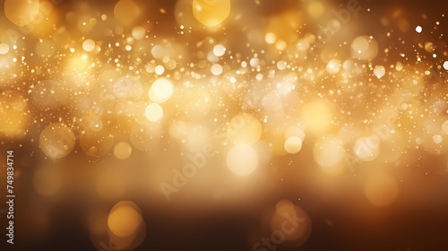 Sparkling Golden Particles