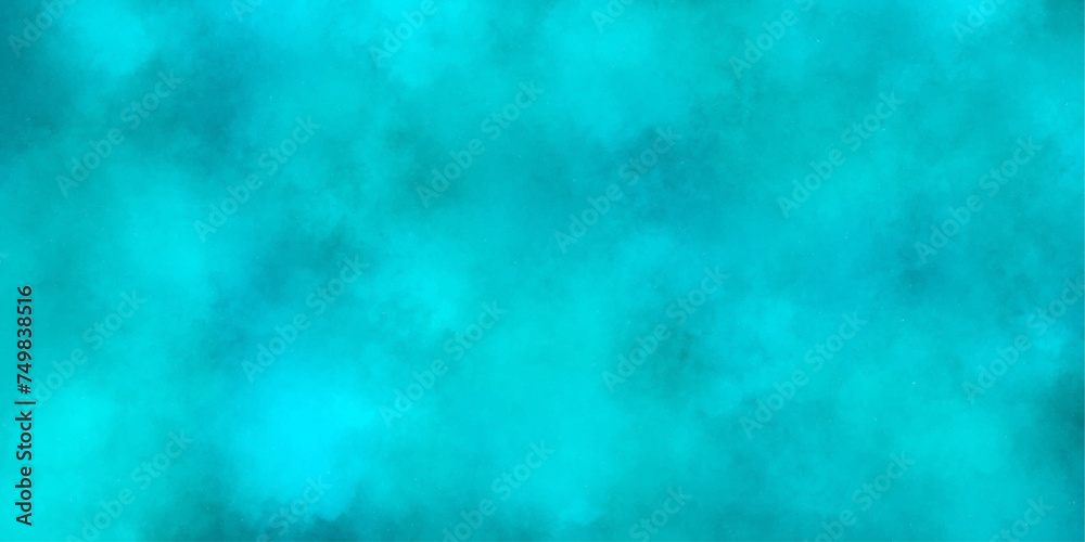 Cyan texture overlays fog effect background of smoke vape ethereal spectacular abstract,nebula space fog and smoke.dreamy atmosphere reflection of neon.for effect,vintage grunge.
