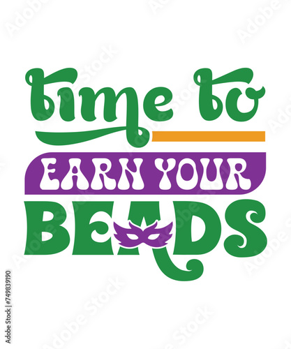 time to earn your beads svg