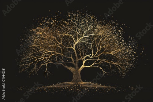 Genealogy tree illustration photo