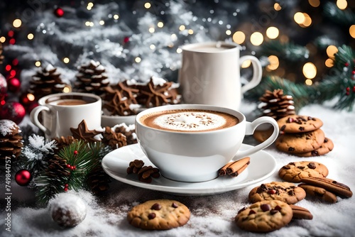 coffee and cookies generated by AI technology