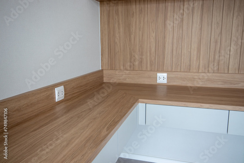 white modern wooden cabinet in bedroom © Tony Ruji