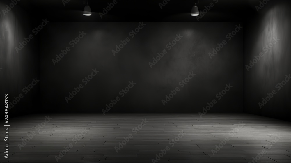 Dark Studio Room with Abstract Texture. Product Showcase Spotlight Background. Dark Studio Room with Abstract Texture. Product Showcase Spotlight Background.