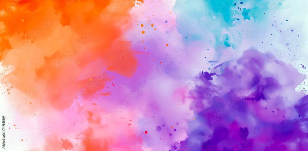 colorful abstract watercolor paint texture background