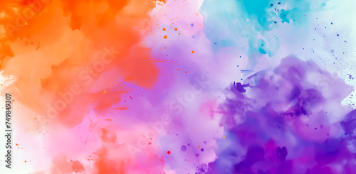 colorful abstract watercolor paint texture background