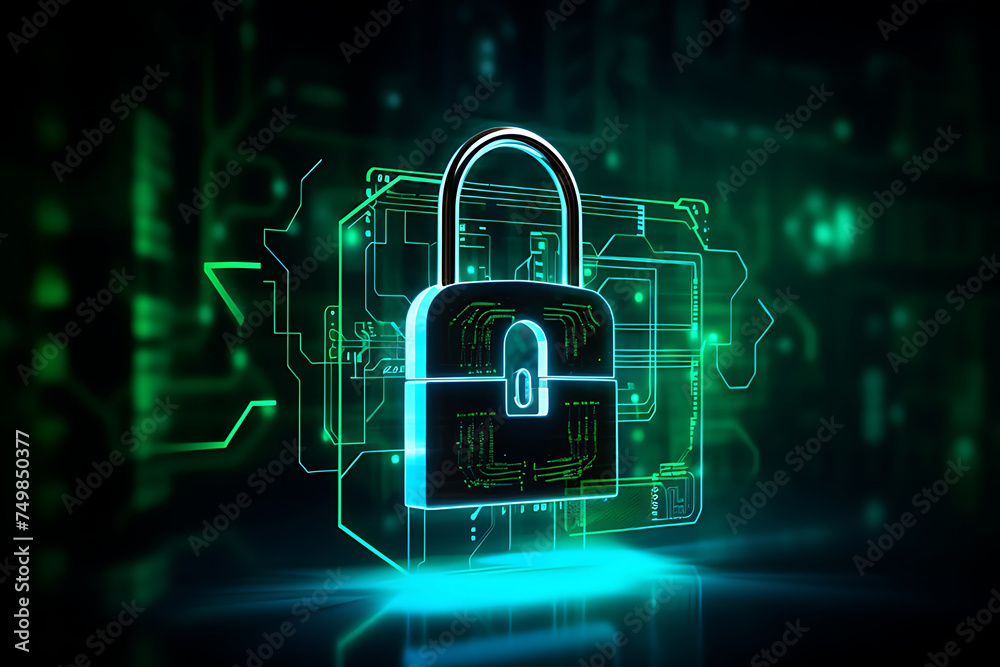 3d technology illustration A fingerprint scanner is integrated into the printed circuit. release binary code 3d technology illustration A fingerprint scanner is integrated into the printed circuit. release binary code