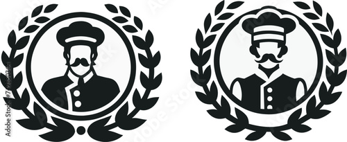 Set of chef logo icon