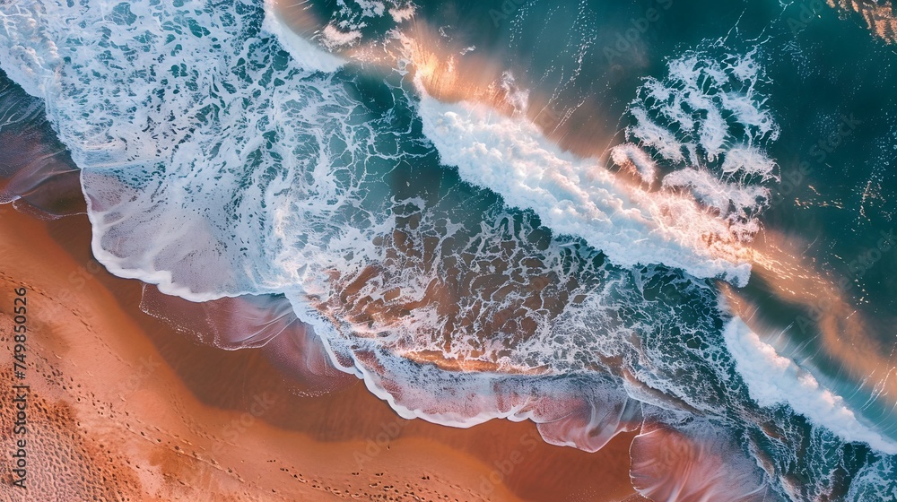 wallpaper of an aerial view photography of ocean and shore