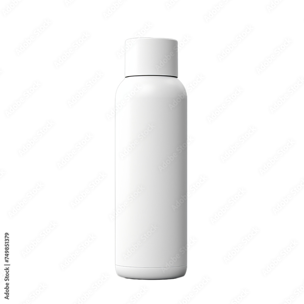 A blank plastic roll-on deodorant bottle isolated on transparent background, png A blank plastic roll-on deodorant bottle isolated on transparent background, png