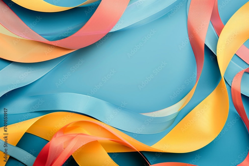 Colors of May, periwinkle blue, pastel pink and soft pastel yellow with space for your text fo awareness day in may Colors of May, periwinkle blue, pastel pink and soft pastel yellow with space for your text fo awareness day in may