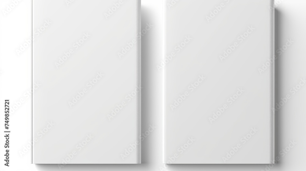 Vector Mockup of Blank Book or Magazine Cover Isolated. Closed Vertical Magazine or Brochure Template on White Background. 3D Illustration. Vector Mockup of Blank Book or Magazine Cover Isolated. Closed Vertical Magazine or Brochure Template on White Background. 3D Illustration.
