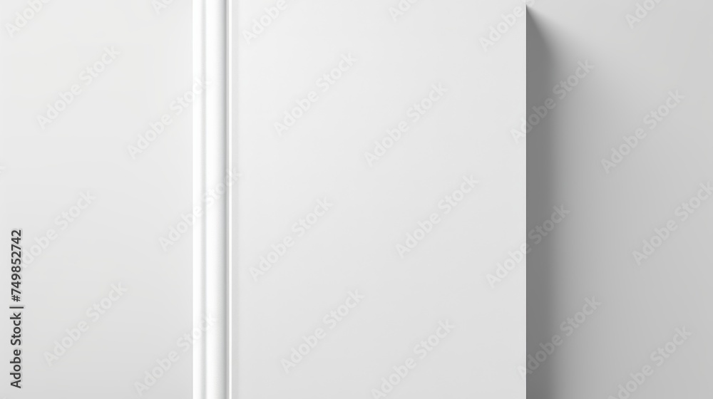 Vector Mockup of Blank Book or Magazine Cover Isolated. Closed Vertical Magazine or Brochure Template on White Background. 3D Illustration. Vector Mockup of Blank Book or Magazine Cover Isolated. Closed Vertical Magazine or Brochure Template on White Background. 3D Illustration.