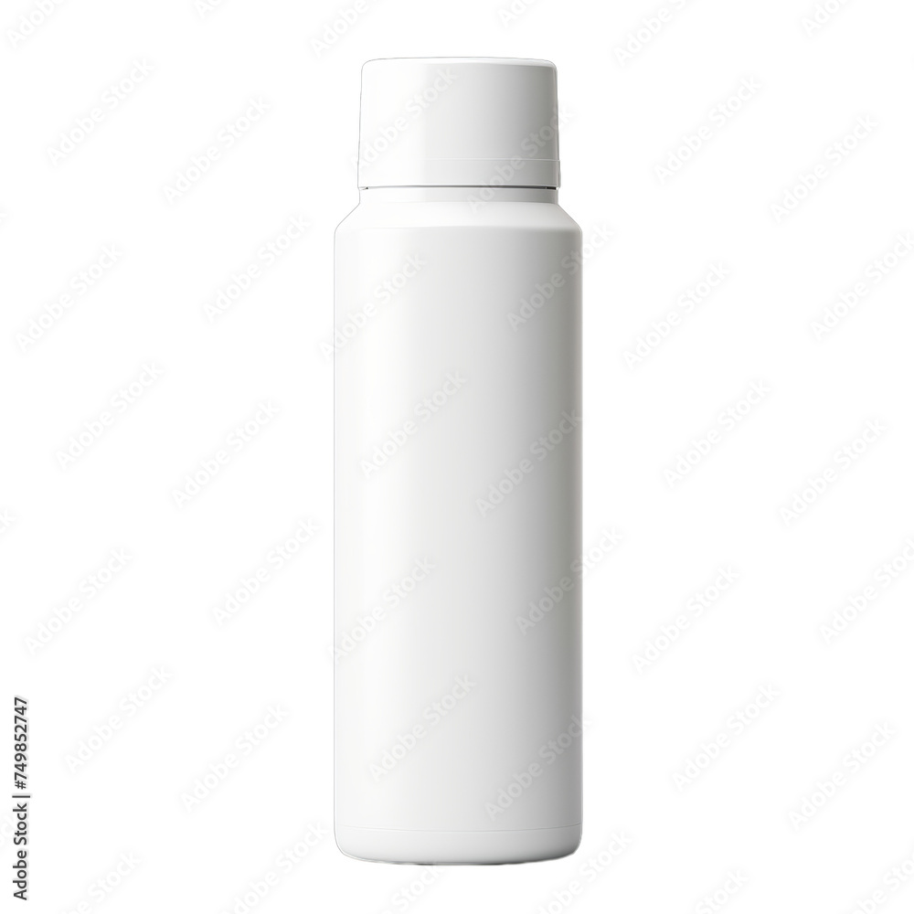 A blank plastic roll-on deodorant bottle isolated on transparent background, png A blank plastic roll-on deodorant bottle isolated on transparent background, png