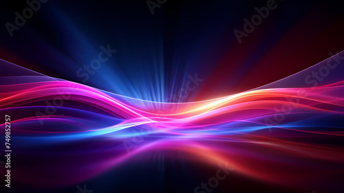 Modern stylish abstract design, 3D neon abstract background