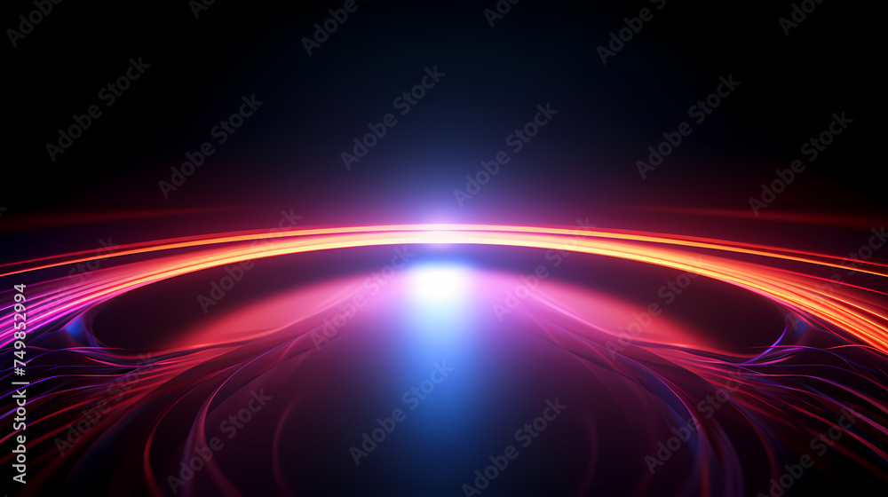 Fototapeta premium Modern stylish abstract design, 3D neon abstract background