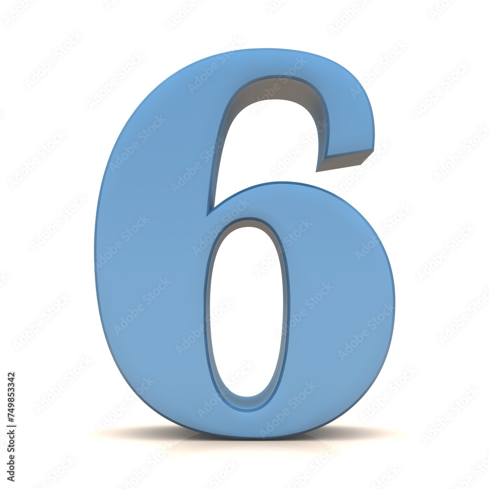 6 six number blue colored sign graphic illustration in high resolution for print and business 6 six number blue colored sign graphic illustration in high resolution for print and business