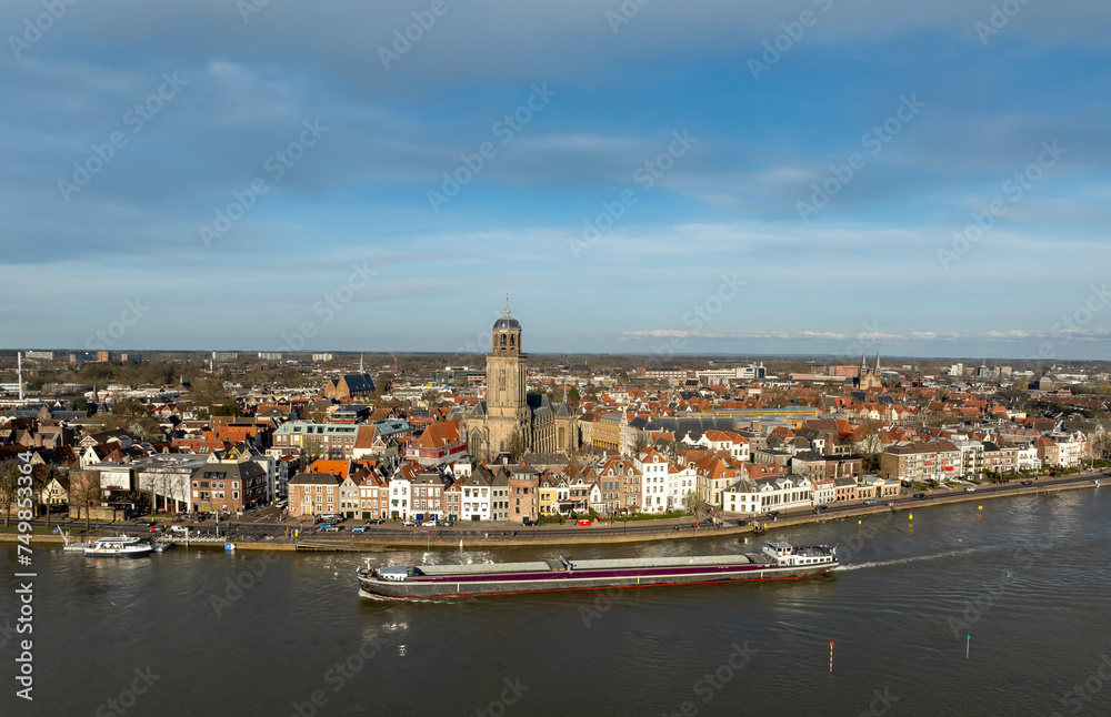 aerial panorama of Deventer, the Netherlands
