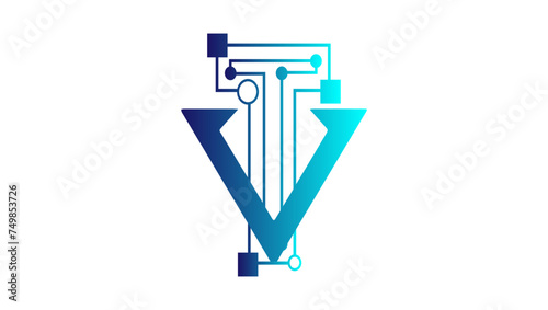 TV logo design, IT-related logo, technology logo