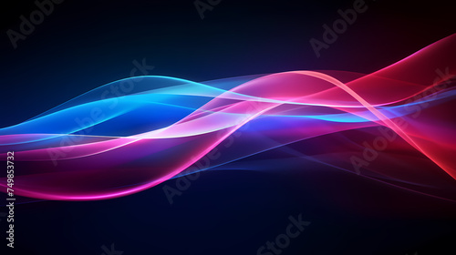 Modern stylish abstract design, 3D neon abstract background