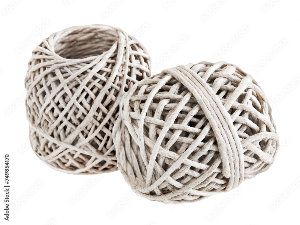 Packing cord isolated on white background Packing cord isolated on white background