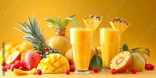 food and drink , pineapple juice , fruit juice , teasty fruits  photo