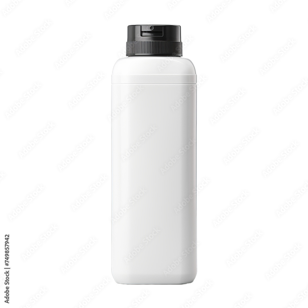 A blank plastic travel-size toiletry bottle isolated on transparent background, png A blank plastic travel-size toiletry bottle isolated on transparent background, png