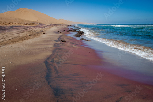 Purple sand in the Namib desert