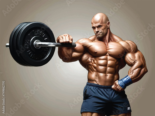 training with dumbbell