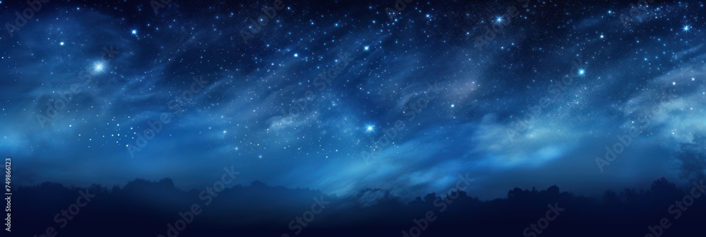 banner no text for stock photos with empty space for text Night Sky Magic, Starry night , image with text area 