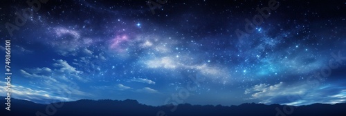 banner no text for stock photos with empty space for text Night Sky Magic  Starry night   image with text area 