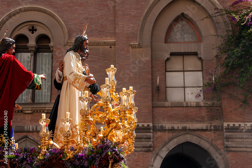 paso de misterio de la hermandad del beso de Judas, semana santa de Sevilla