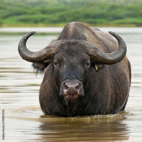 buffalo in water