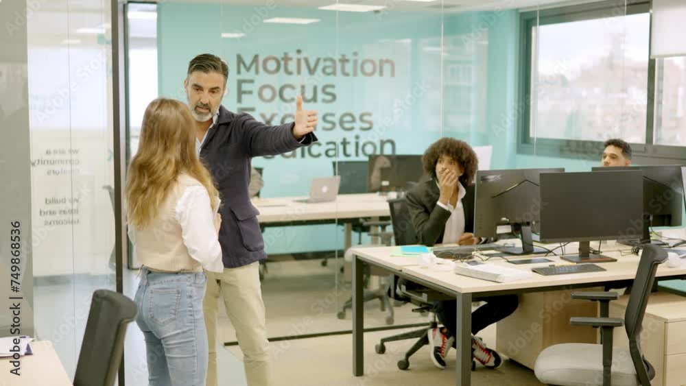 Partner prevents a boss from firing an employee Partner prevents a boss from firing an employee