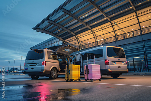 person walking with a trolley bag going for vacation, Travel, traveler in airport with a large suitcase, travel agency, luggage at the airport ,airplane flying over the clouds, passports, holiday 