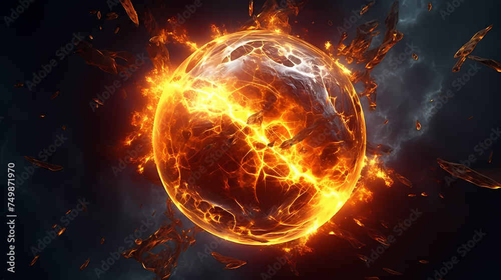 A major collision of planets, an epic cosmic event A major collision of planets, an epic cosmic event