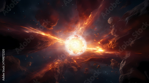 A major collision of planets  an epic cosmic event