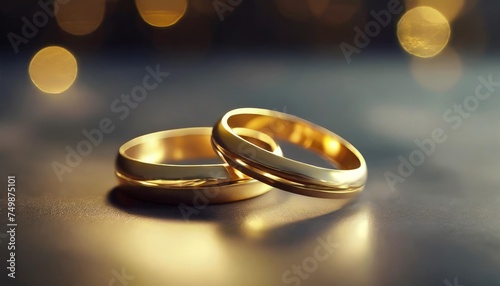 icon of golden wedding rings