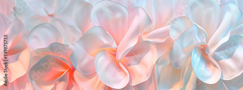 3d floral background abstract pattern. Pastel texture, delicate pattern for banner design