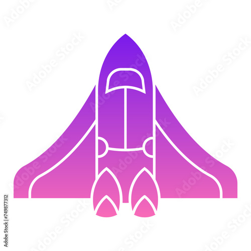 Spaceship Flat Gradient Style