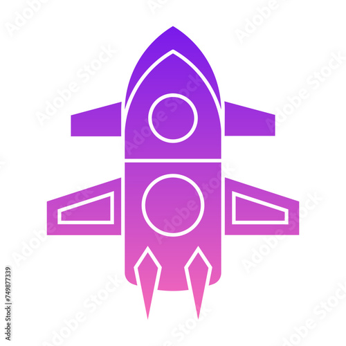 Rocket Flat Gradient Style