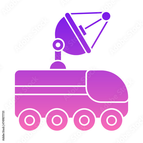 Space Rover Flat Gradient Style