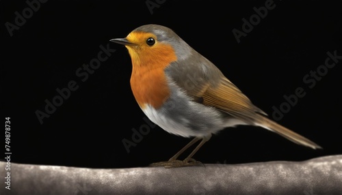 robin isolated on white transparent background png isolated © Wayne
