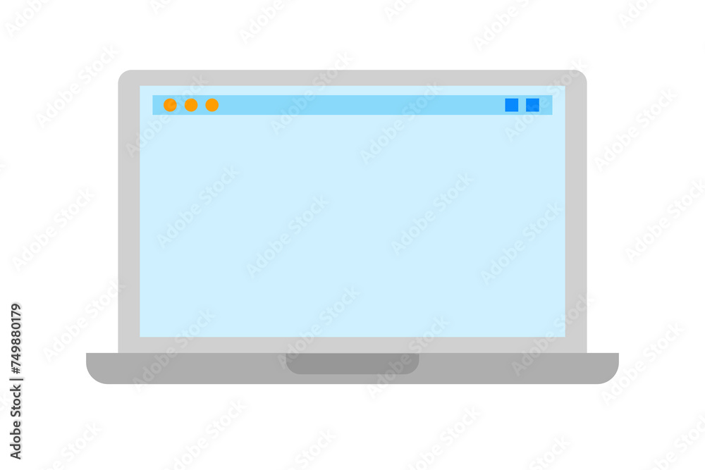 laptop with blank screen isolated on background laptop with blank screen isolated on background